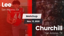 Matchup: Lee  vs. Churchill  2020