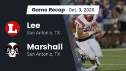 Recap: Lee  vs. Marshall  2020