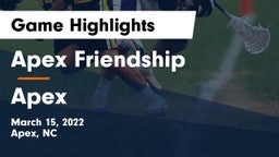 Apex Friendship  vs Apex  Game Highlights - March 15, 2022