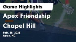 Apex Friendship  vs Chapel Hill  Game Highlights - Feb. 28, 2023