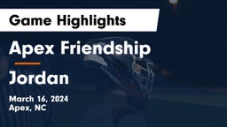 Apex Friendship  vs Jordan  Game Highlights - March 16, 2024