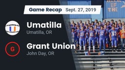 Recap: Umatilla  vs. Grant Union  2019