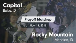 Matchup: Capital  vs. Rocky Mountain  2016