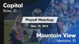 Matchup: Capital  vs. Mountain View  2016