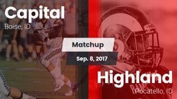 Matchup: Capital  vs. Highland  2017