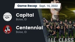 Recap: Capital  vs. Centennial  2022