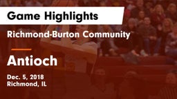 Richmond-Burton Community  vs Antioch  Game Highlights - Dec. 5, 2018