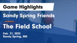 Sandy Spring Friends  vs The Field School Game Highlights - Feb. 21, 2023