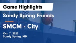 Sandy Spring Friends  vs SMCM - City Game Highlights - Oct. 7, 2023