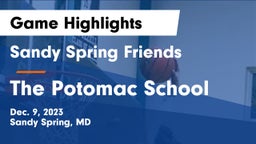 Sandy Spring Friends  vs The Potomac School Game Highlights - Dec. 9, 2023