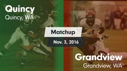 Matchup: Quincy  vs. Grandview  2016