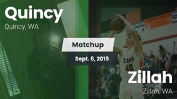 Matchup: Quincy  vs. Zillah  2019