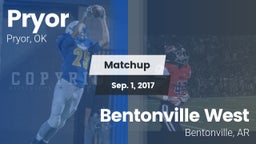 Matchup: Pryor  vs. Bentonville West 2017