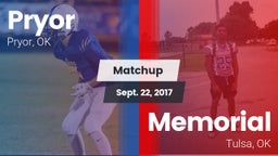 Matchup: Pryor  vs. Memorial  2017