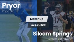 Matchup: Pryor  vs. Siloam Springs  2018