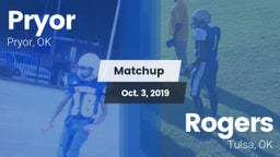 Matchup: Pryor  vs. Rogers  2019