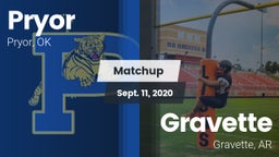Matchup: Pryor  vs. Gravette  2020