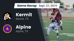 Recap: Kermit  vs. Alpine  2019