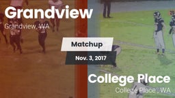 Matchup: Grandview High vs. College Place   2017