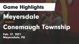 Meyersdale  vs Conemaugh Township  Game Highlights - Feb. 27, 2021