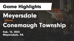 Meyersdale  vs Conemaugh Township  Game Highlights - Feb. 15, 2023