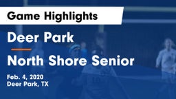 Deer Park  vs North Shore Senior  Game Highlights - Feb. 4, 2020
