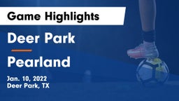 Deer Park  vs Pearland  Game Highlights - Jan. 10, 2022