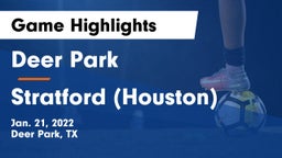 Deer Park  vs Stratford  (Houston) Game Highlights - Jan. 21, 2022
