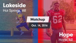 Matchup: Lakeside  vs. Hope  2016