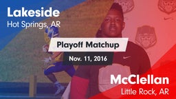 Matchup: Lakeside  vs. McClellan  2016