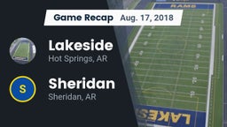 Recap: Lakeside  vs. Sheridan  2018