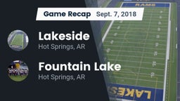 Recap: Lakeside  vs. Fountain Lake  2018