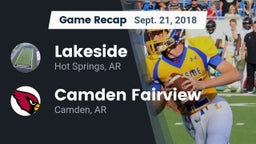 Recap: Lakeside  vs. Camden Fairview  2018
