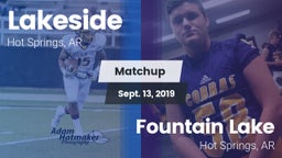 Matchup: Lakeside  vs. Fountain Lake  2019