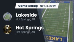 Recap: Lakeside  vs. Hot Springs  2019