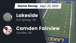 Recap: Lakeside  vs. Camden Fairview  2020