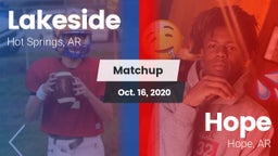 Matchup: Lakeside  vs. Hope  2020