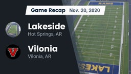 Recap: Lakeside  vs. Vilonia  2020