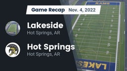Recap: Lakeside  vs. Hot Springs  2022