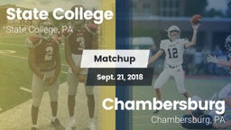 Matchup: State College High vs. Chambersburg  2018