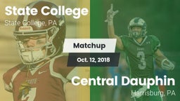 Matchup: State College High vs. Central Dauphin  2018