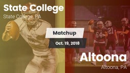 Matchup: State College High vs. Altoona  2018