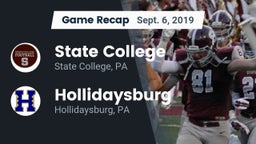 Recap: State College  vs. Hollidaysburg  2019