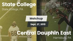 Matchup: State College High vs. Central Dauphin East  2019