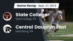 Recap: State College  vs. Central Dauphin East  2019