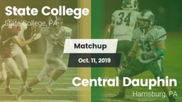 Matchup: State College High vs. Central Dauphin  2019