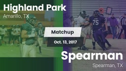 Matchup: Highland Park High vs. Spearman  2017