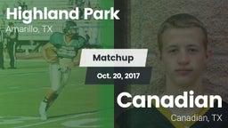 Matchup: Highland Park High vs. Canadian  2017
