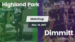 Matchup: Highland Park High vs. Dimmitt  2017