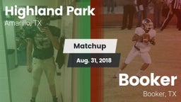 Matchup: Highland Park High vs. Booker  2018